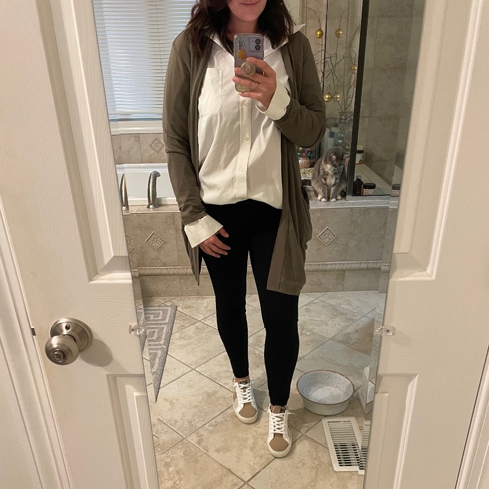 Land’s End  oversized white button up